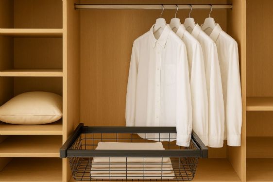 室內設計衣櫃規劃：拉籃設計是否值得安裝？